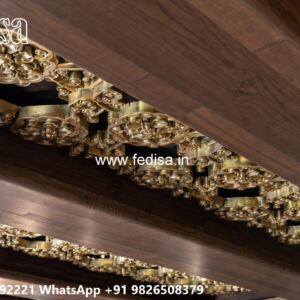 Wooden Classic Ceiling Design Blue False Ceiling No-9462