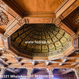 Wooden Classic Ceiling Design Above False Ceiling No-9475