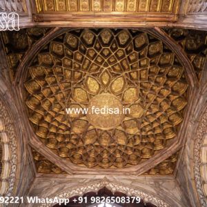 Wooden Classic Ceiling Design Round False Ceiling No-9481