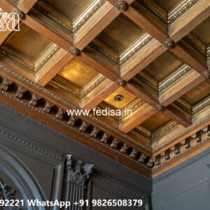 Wooden Classic Ceiling Design Porch False Ceiling No-9495