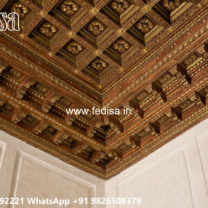 Wooden Classic Ceiling Design Gypcore False Ceiling No-9506
