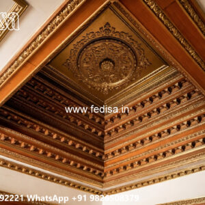Wooden Classic Ceiling Design Pop Ceiling Painting No-9525