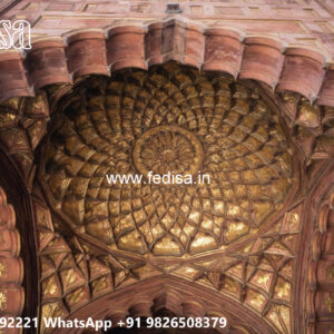 Wooden Classic Ceiling Design Brown False Ceiling No-9532
