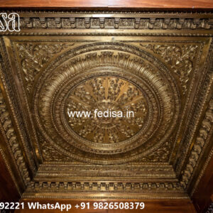 Wooden Classic Ceiling Design Chandelier False Ceiling No-9540