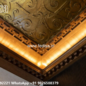 Wooden Classic Ceiling Design Usg Boral False Ceiling No-9543