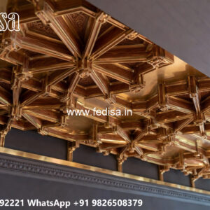 Wooden Classic Ceiling Design Sintex False Ceiling No-9546