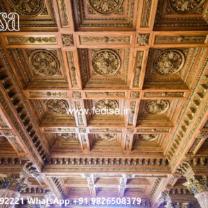 Wooden Classic Ceiling Design Installing False Ceiling No-9553