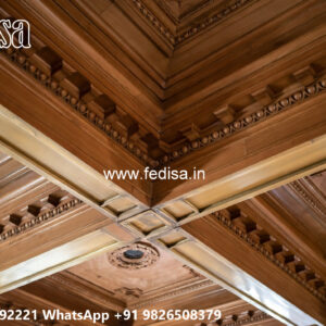 Wooden Classic Ceiling Design Pop Pvc Ceiling No-9564