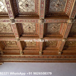 Wooden Classic Ceiling Design Thermocol Ceiling Painting No-9580