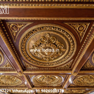Wooden Classic Ceiling Design Canopy False Ceiling No-9582
