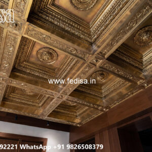 Wooden Classic Ceiling Design False Ceiling 2 By 3 No-9584