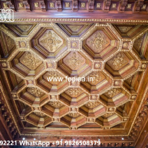 Wooden Classic Ceiling Design Hall Room False Ceiling No-9588