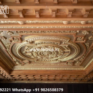 Wooden Classic Ceiling Design Foyer False Ceiling No-9606
