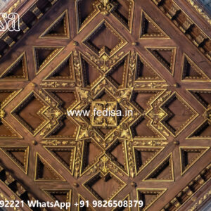 Wooden Classic Ceiling Design False Ceiling For Washroom No-9620