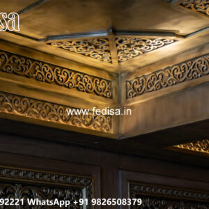 Wooden Classic Ceiling Design Latest Pop Ceiling No-9622