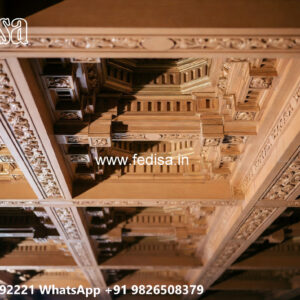 Wooden Classic Ceiling Design False Ceiling On Wall No-9623
