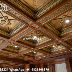 Wooden Classic Ceiling Design Vinyl False Ceiling No-9627