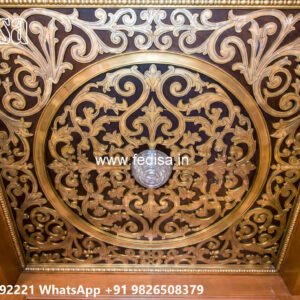 Wooden Classic Ceiling Design Pop Ceiling For Living Room No-9630