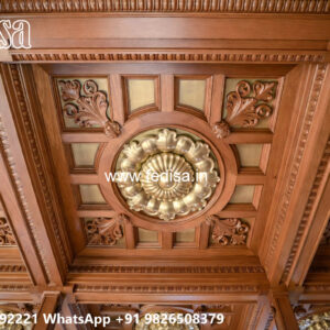 Wooden Classic Ceiling Design Exposed False Ceiling No-9637