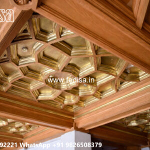 Wooden Classic Ceiling Design Drywall False Ceiling No-9647