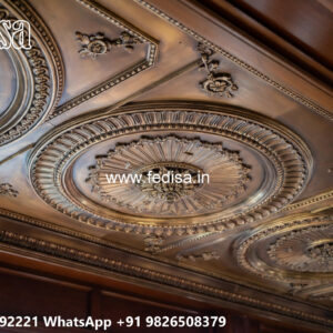 Wooden Classic Ceiling Design Saint Gobain Gyproc False Ceiling No-9659