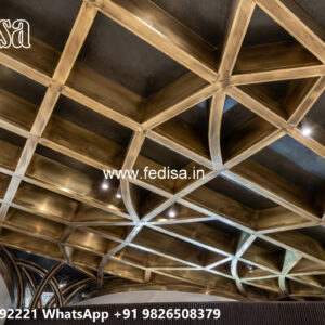 Wooden Classic Ceiling Design Luxury False Ceiling No-9672
