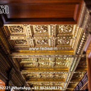 Wooden Classic Ceiling Design Plasterboard False Ceiling No-9673