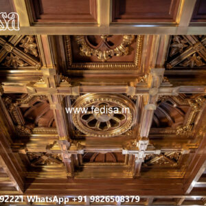 Wooden Classic Ceiling Design Floating False Ceiling No-9678