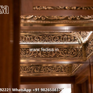 Wooden Classic Ceiling Design Cost Of False Ceiling For One Room No-9685