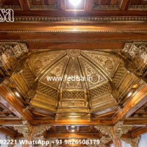 Wooden Classic Ceiling Design Gyproc False Ceiling Near Me No-9698