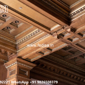 Wooden Classic Ceiling Design Basement False Ceiling No-9709