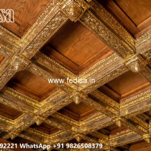 Wooden Classic Ceiling Design Fiberglass False Ceiling No-9711