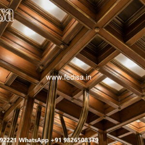 Wooden Classic Ceiling Design Puf Panel False Ceiling No-9732