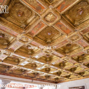Wooden Classic Ceiling Design Loknath False Ceiling No-9741