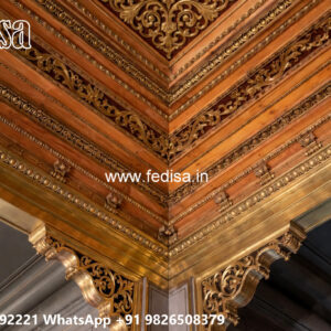 Wooden Classic Ceiling Design Artificial False Ceiling No-9743
