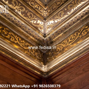 Wooden Classic Ceiling Design Single Layer False Ceiling No-9746
