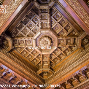 Wooden Classic Ceiling Design False Ceiling Net No-9749