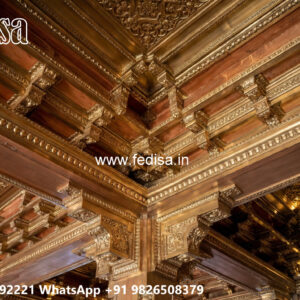 Wooden Classic Ceiling Design False Ceiling Tray No-9751