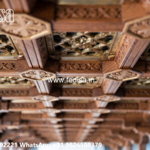 Wooden Classic Ceiling Design Gypsum Ceiling Plain No-9754