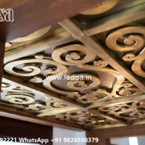 Wooden Classic Ceiling Design Office Pop Ceiling No-9760