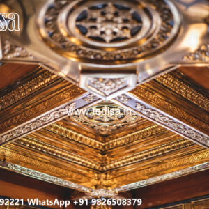 Wooden Classic Ceiling Design False Ceiling With Beams No-9763