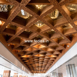 Wooden Classic Ceiling Design Soundproof False Ceiling No-9805