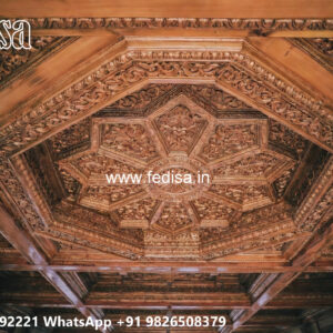 Wooden Classic Ceiling Design False Ceiling For Rectangular Bedroom No-9822