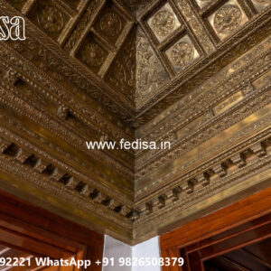 Wooden Classic Ceiling Design False Ceiling With Loft No-9828