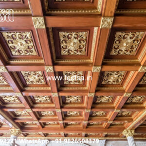 Wooden Classic Ceiling Design Jali For False Ceiling No-9829