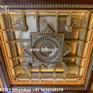 Wooden Classic Ceiling Design Temple False Ceiling No-9835