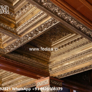 Wooden Classic Ceiling Design Flat False Ceiling No-9851