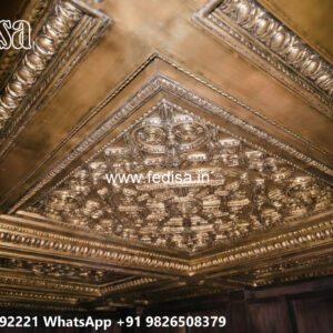 Wooden Classic Ceiling Design Readymade Gypsum False Ceiling No-9852