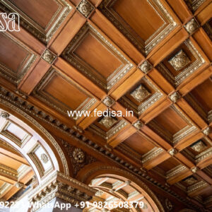Wooden Classic Ceiling Design False Ceiling With Cornice No-9857
