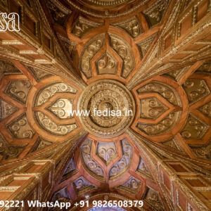 Wooden Classic Ceiling Design False Ceiling White No-9863